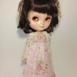 Платье и боннет в викторианском стиле на куклу Блайз