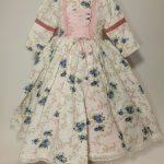 Платье на антикварную или винтажную куклу рост 40-45 см