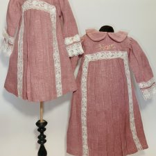 Платье фемели лук для сестричек, 45, 50-55 см