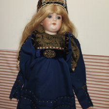 Костюм для антикварной или винтажной куклы рост 32-35 см