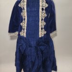 Платье бархат на антикварную или винтажную куклу рост 65-70 см