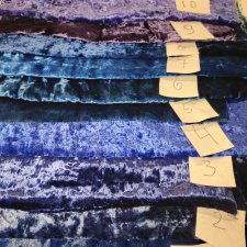 Плюш СССР натуральный синий