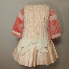 Платье бархат на антикварную или винтажную куклу рост 27-30 см