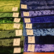 Ткань плюш СССР синий зелёный