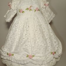 Платье на антикварную или винтажную куклу рост 37-40 см