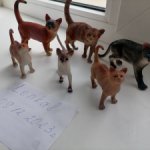 Фигурки коллекционные кошки