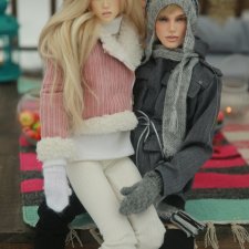 Зимние посиделки Ким и Робина (Phoenix doll  Lui & Pygmalion doll  Robin)