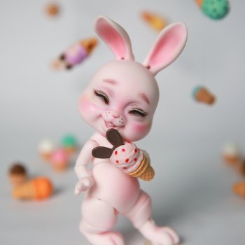 Сладкий розовый зайчик