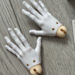 Продам шарнирные руки перчатки белые от LLT с шариками в нормале