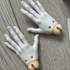 Продам шарнирные руки перчатки белые от LLT с шариками в нормале