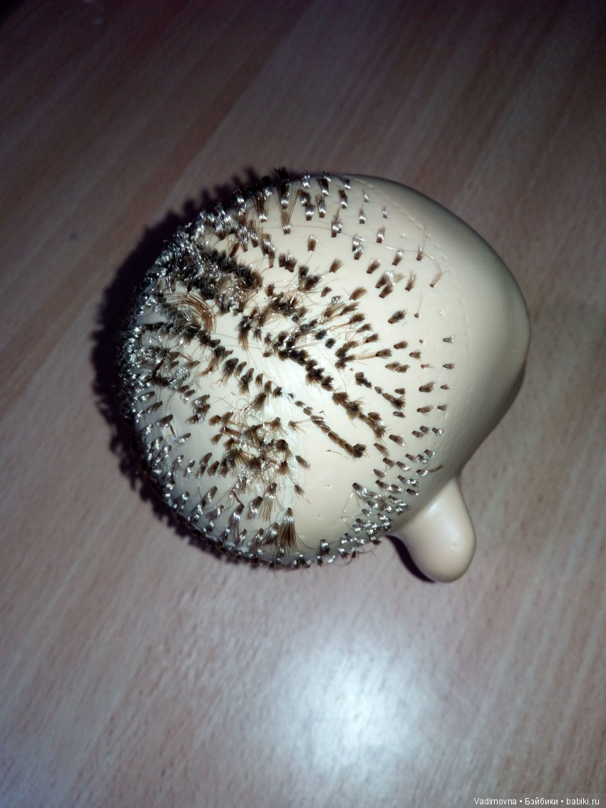 Прошивка волос характерной кукле (фото 3)