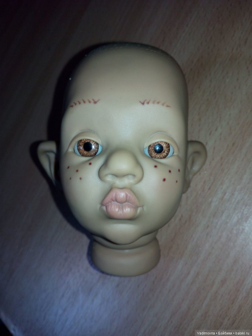 Прошивка волос характерной кукле (фото 7)