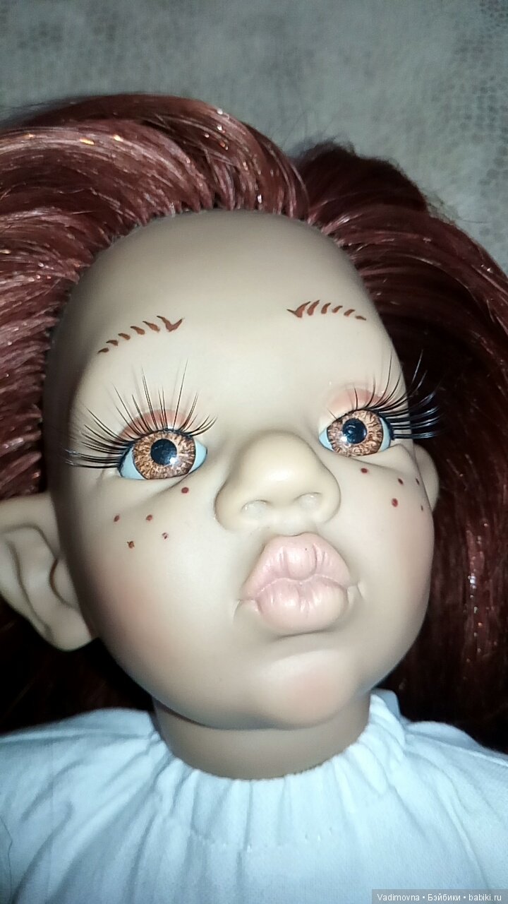 Прошивка волос характерной кукле
