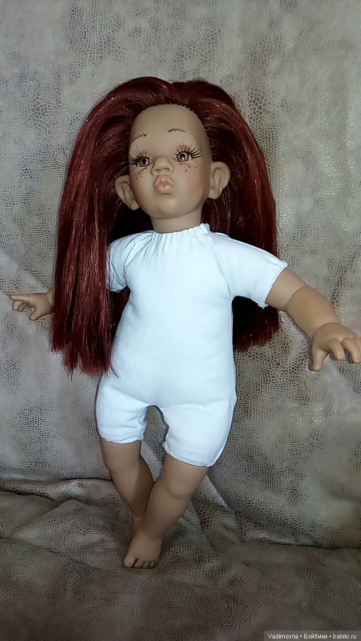 Прошивка волос характерной кукле (фото 2)