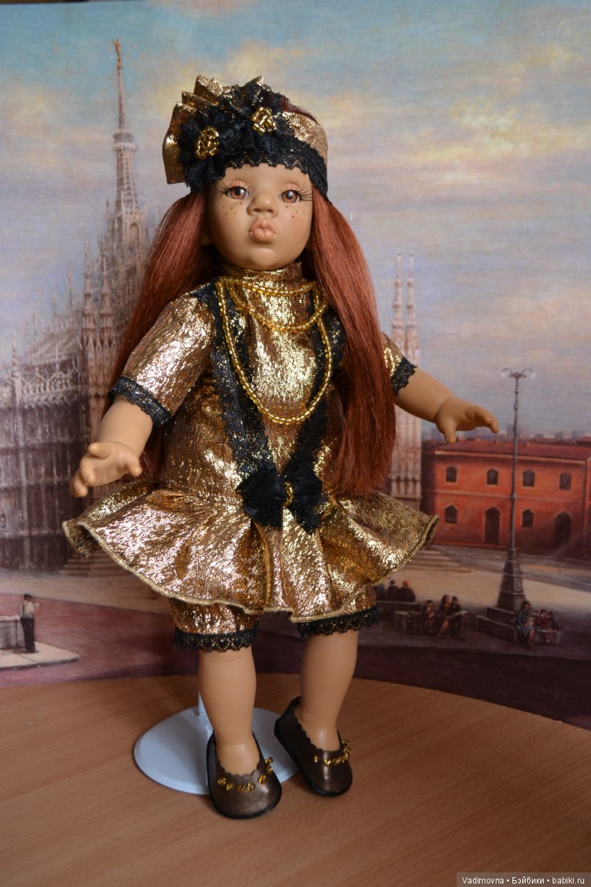 Прошивка волос характерной кукле