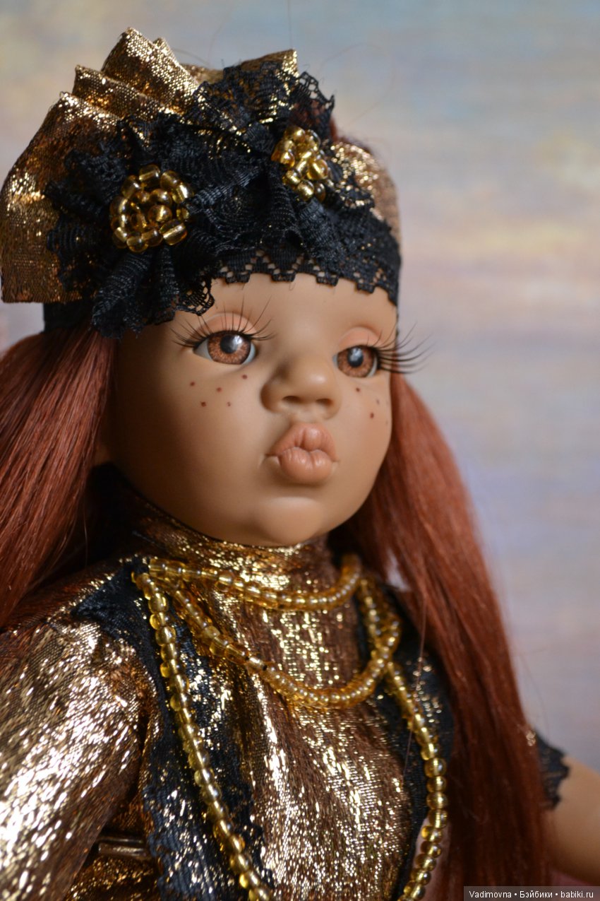 Прошивка волос характерной кукле