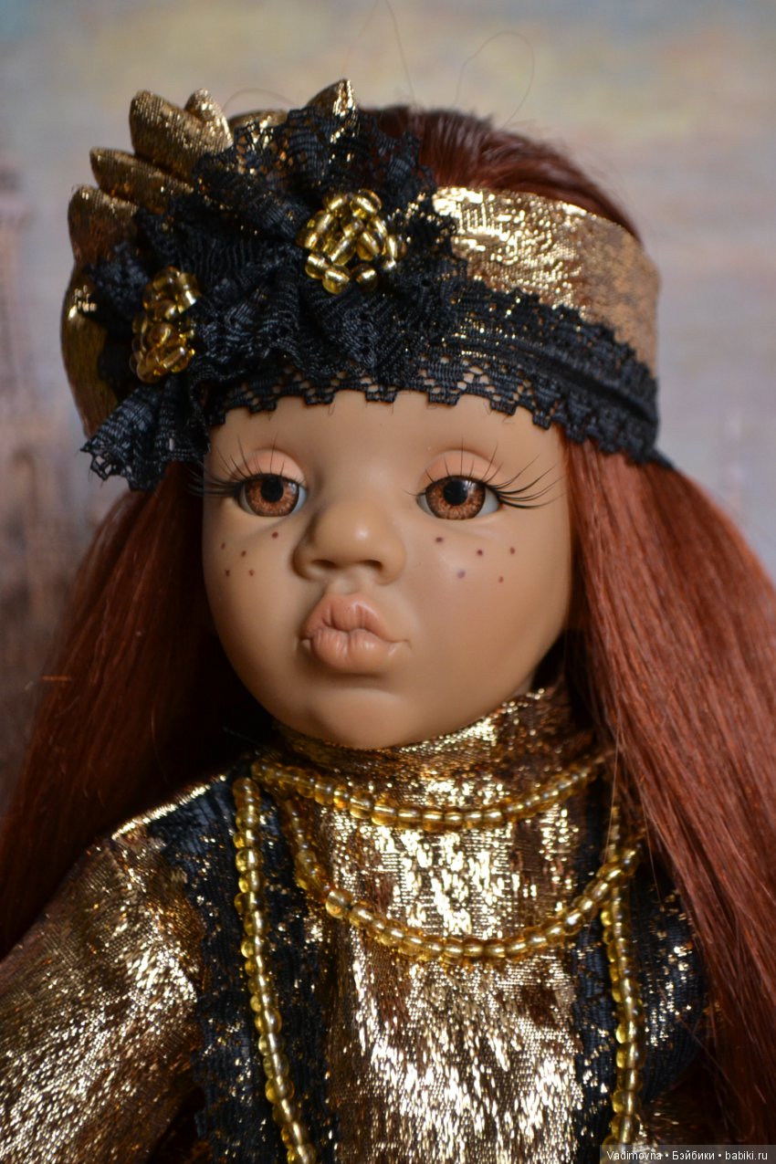 Прошивка волос характерной кукле