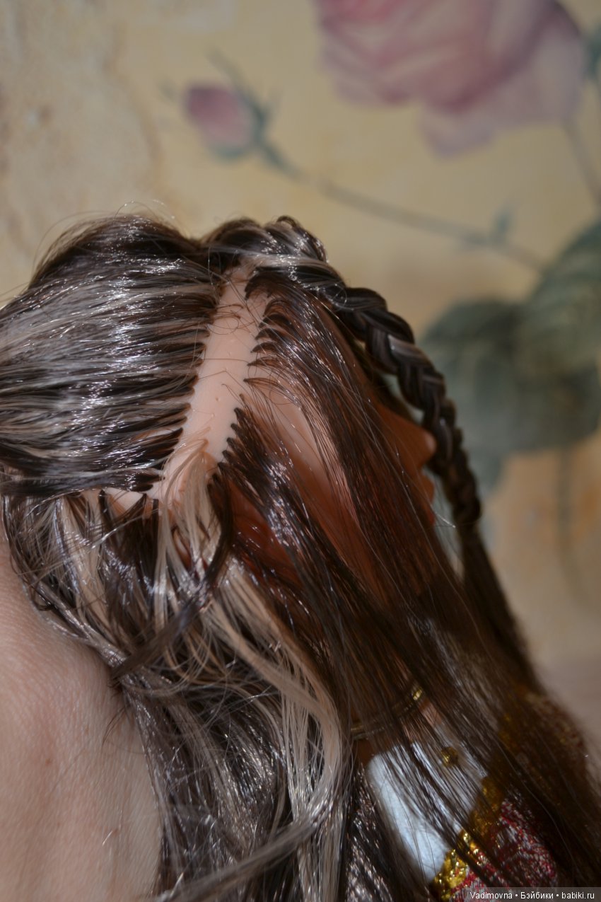 Восстановление прошивки волос виниловой куклы | Бэйбики Восстановление прошивки волос виниловой куклы (фото 8)