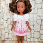 Красивое вязаное платье для Паолки