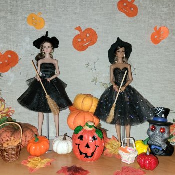 Мои хэллоуинские ведьмочки!