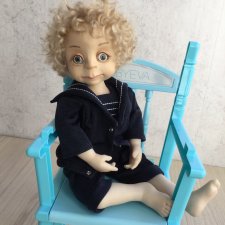 Авторская кукла в винтажном стиле мальчик — морячок Ванечка. Авторская кукла в винтажном стиле мальчик — морячок Ванечка.