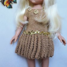 Лот в желто-золотистых тонах для кукол Паола Рейна