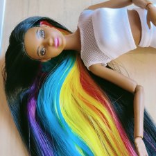 Barbie Rainbow sparkle hear