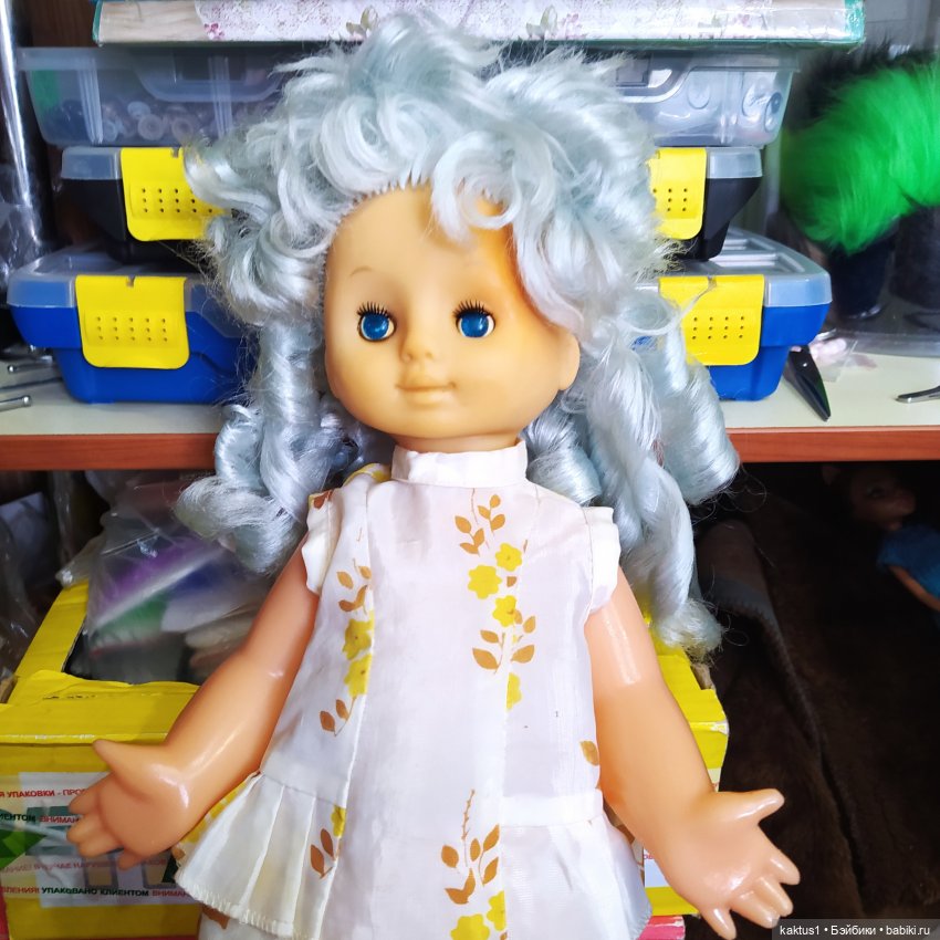 Голова с сюрпризом — Ремонт кукол СССР и ГДР (немок): чернота (фото 2)