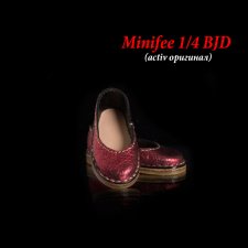 Обувь для Minifee 1/4 BJD (по стельке 52 мм) (винный кракелюр)