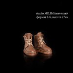 Высокие ботинки для studio MILIM (миленки) формат 1/6, высота 27см