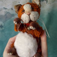 Авторский teddy, тедди-котик, приносящий удачу