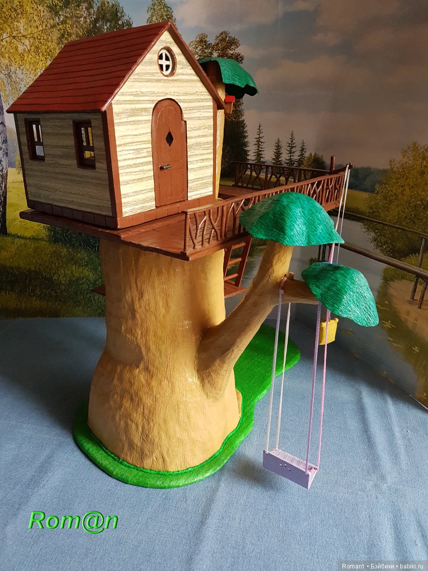 Дом -дерево для сильванов своими руками - Кукольный домик своими руками,  как сделать | Бэйбики - 109451