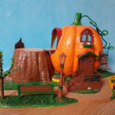 Дом-тыква для мышей своими руками