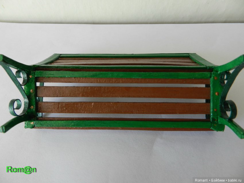 Мастер-класс по изготовлению парковой скамейки