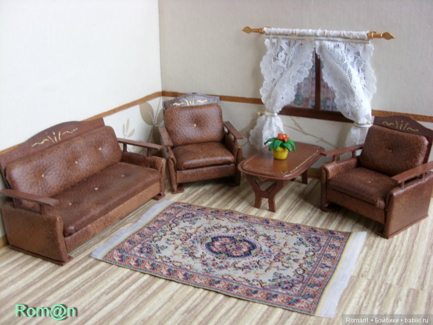 Мягкий гарнитур для моих Сильвашек (фото 2)