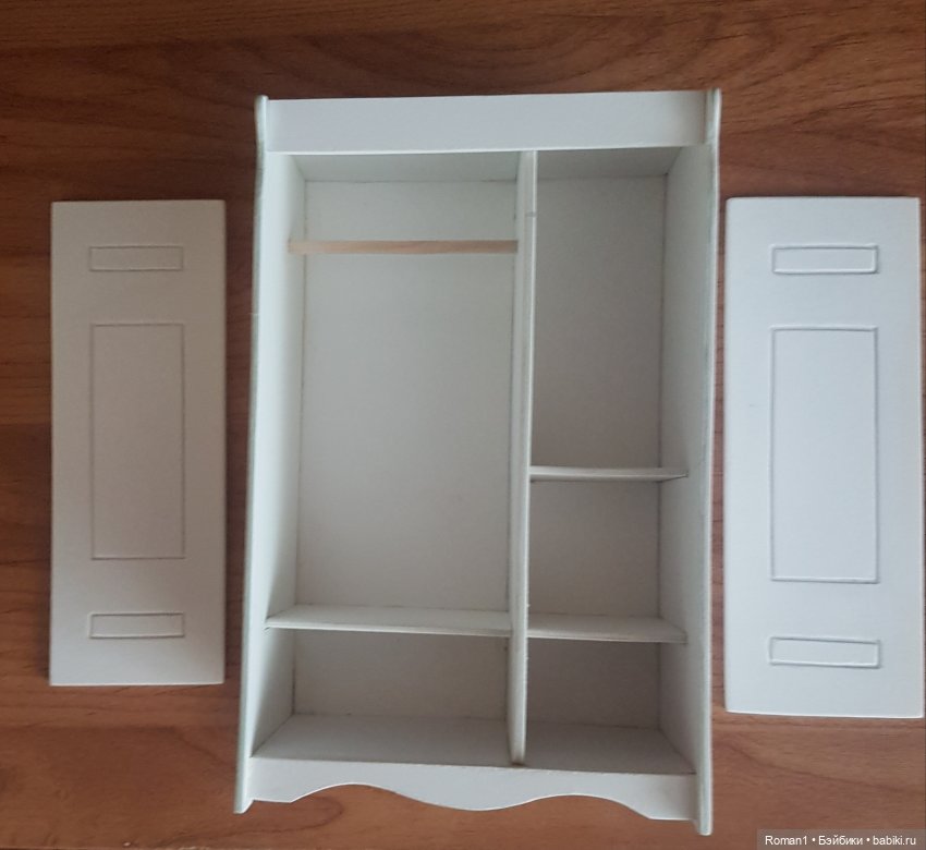 Розовый шкаф и кроватка — Мебель для кукол и домиков: фото (фото 2)