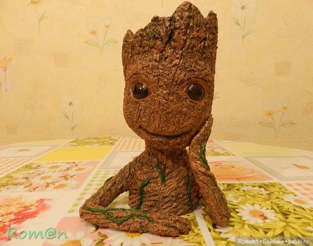 Мастер-класс. Малыш Грут-вазонница, карандашница