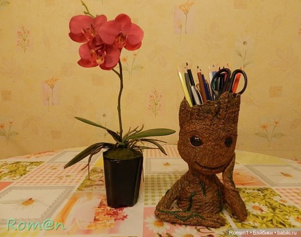 Мастер-класс. Малыш Грут-вазонница, карандашница