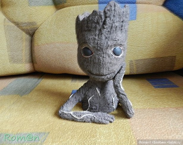 Мастер-класс. Малыш Грут-вазонница, карандашница