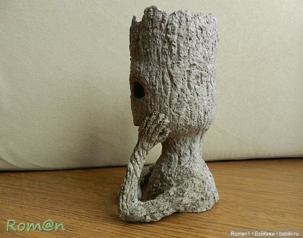 Мастер-класс. Малыш Грут-вазонница, карандашница