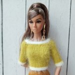 Одежда на Барби Поппи Интегрити петит свитер фисташковый