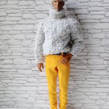 Одежда на Адониса Экшена Свитер джемпер для Адониса, Action бесшовный букле