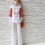 Одежда на ИТ Ню фейс белая толстовка брюки клеш