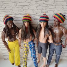 Шапка растаманка для Кена барби Интегрити монарх петворкс бжд