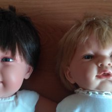 Сравниваю мякишей Марту ХА 52 см, Селию Онил 45 см и Лолу Лоренс 42 см