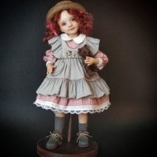 Кукла из запекаемого пластика. Единственный экземпляр.