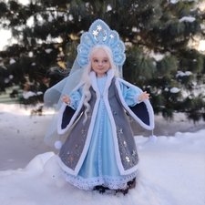 Снегурочка. Кукла из запекаемого пластика.