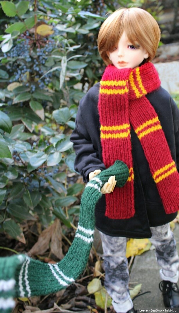 Фотосет с шарфиками — Куклы Doll Leaves (Долл Ливз): BJD (БЖД) (фото 4)