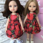 Платье для куклы и дочки формата Паола Рейна(Paola Reina)
