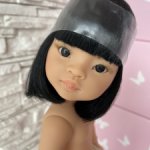 Лиу с каре и чёлкой, чёрными волосами, чёрными глазами Паола Рейна(Paola Reina), нюд.